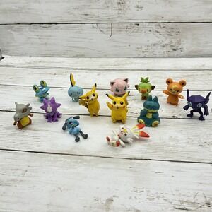 Pokémon Action Figures Mixed Lot 13 Figures Pikachu Jigglypuff Grookey Sobble